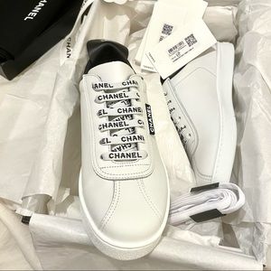 Chanel White Sneakers Size 37